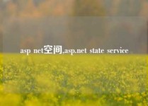 asp net空间,asp.net state service
