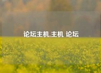 论坛主机,主机 论坛