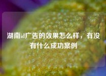 湖南id广告的效果怎么样，有没有什么成功案例