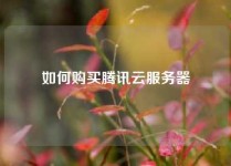 如何购买腾讯云服务器