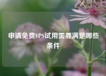 申请免费VPS试用需要满足哪些条件
