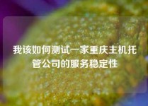 我该如何测试一家重庆主机托管公司的服务稳定性