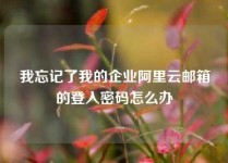 我忘记了我的企业阿里云邮箱的登入密码怎么办