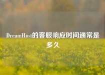 DreamHost的客服响应时间通常是多久