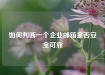 如何判断一个企业邮箱是否安全可靠