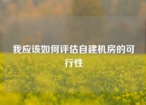 我应该如何评估自建机房的可行性