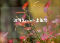 如何在godaddy上备案