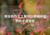 有没有什么工具可以查询域名的历史成交价