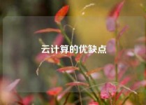 云计算的优缺点