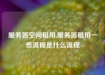 服务器空间租用,服务器租用一些流程是什么流程