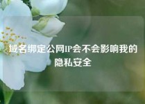 域名绑定公网IP会不会影响我的隐私安全