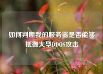 如何判断我的服务器是否能够抵御大型DDOS攻击
