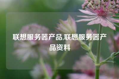联想服务器产品,联想服务器产品资料