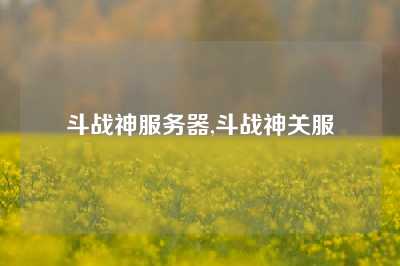 斗战神服务器,斗战神关服