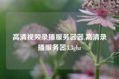 高清视频录播服务器器,高清录播服务器3.3ghz