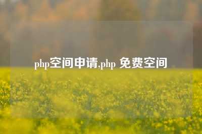 php空间申请,php 免费空间
