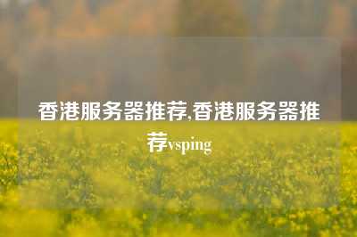香港服务器推荐,香港服务器推荐vsping