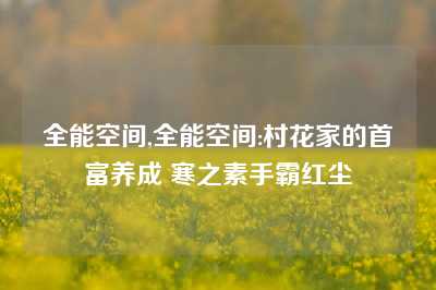 全能空间,全能空间:村花家的首富养成 寒之素手霸红尘