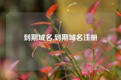 到期域名,到期域名注册