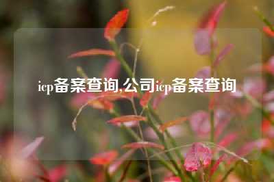 icp备案查询,公司icp备案查询