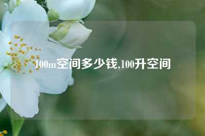100m空间多少钱,100升空间