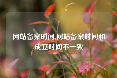 网站备案时间,网站备案时间和成立时间不一致
