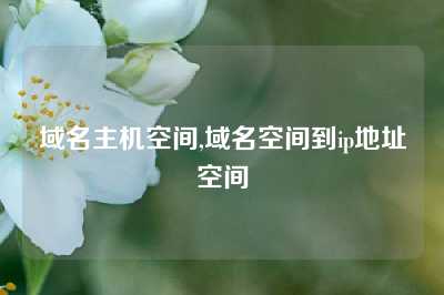 域名主机空间,域名空间到ip地址空间
