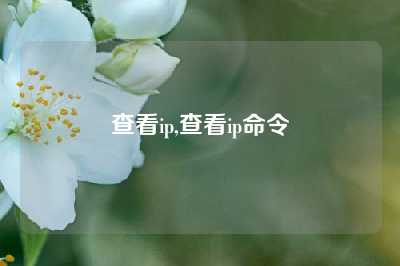 查看ip,查看ip命令