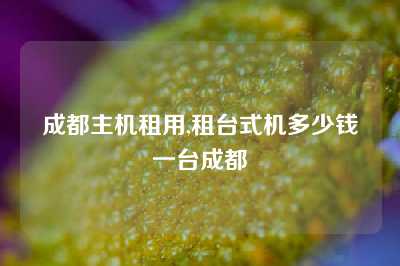 成都主机租用,租台式机多少钱一台成都
