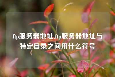 ftp服务器地址,ftp服务器地址与特定目录之间用什么符号