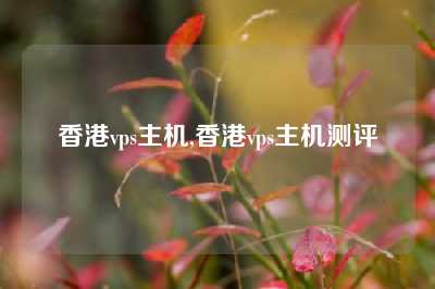 香港vps主机,香港vps主机测评