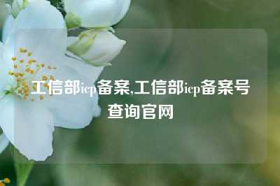 工信部icp备案,工信部icp备案号查询官网