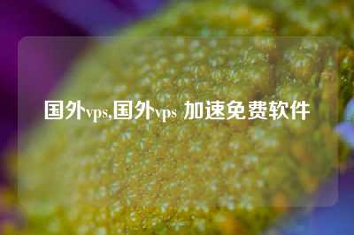 国外vps,国外vps 加速免费软件