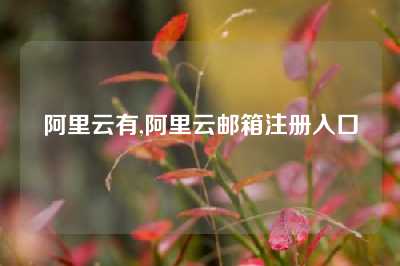 阿里云有,阿里云邮箱注册入口