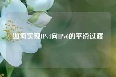 如何实现IPv4向IPv6的平滑过渡