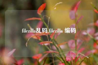 filezilla乱码,filezilla 编码