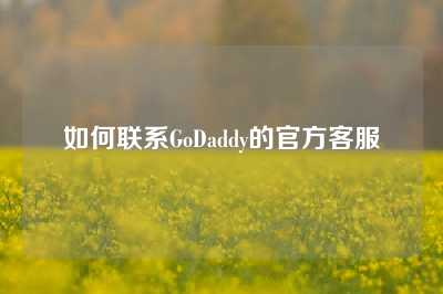 如何联系GoDaddy的官方客服