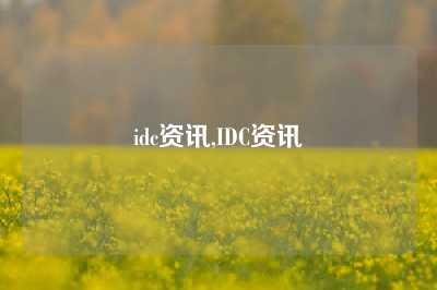 idc资讯,IDC资讯