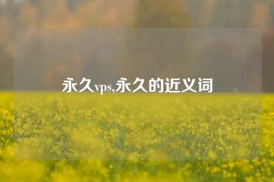 永久vps,永久的近义词