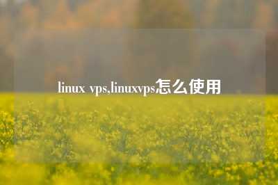 linux vps,linuxvps怎么使用