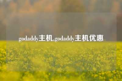 godaddy主机,godaddy主机优惠