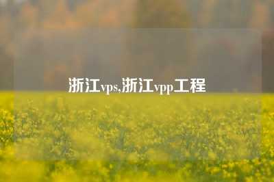 浙江vps,浙江vpp工程
