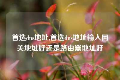 首选dns地址,首选dns地址输入网关地址好还是路由器地址好