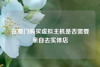 在厦门购买虚拟主机是否需要亲自去实体店
