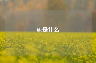 idc是什么