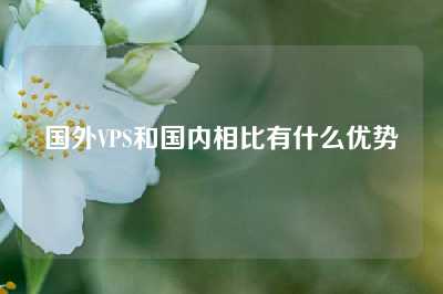 国外VPS和国内相比有什么优势