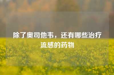 除了奥司他韦，还有哪些治疗流感的药物