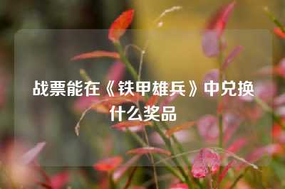 战票能在《铁甲雄兵》中兑换什么奖品