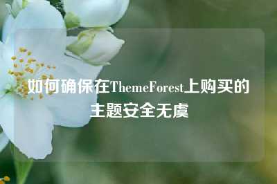 如何确保在ThemeForest上购买的主题安全无虞