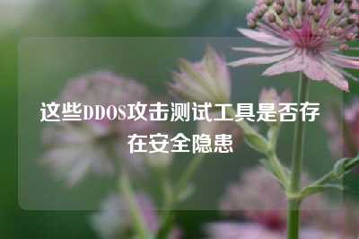 这些DDOS攻击测试工具是否存在安全隐患